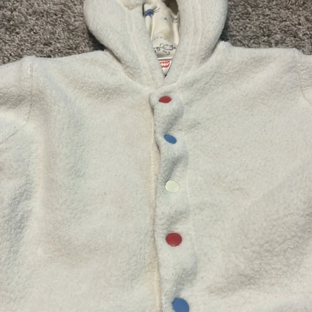 Fisher Price Vintage‎ Button Up Reversible Infant Jacket 3M